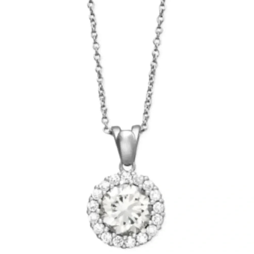 Giani Bernini Sterling Silver Crystal Diamond Necklace